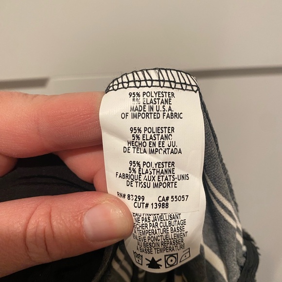 Bebe off-shoulder black & white jumpsuit - stylish, fits perfectly, comfortable! - Picture 6 of 6